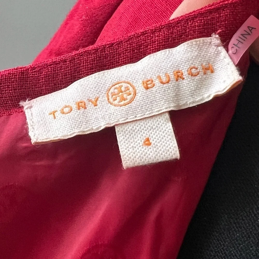 Tory Burch red knee length dress